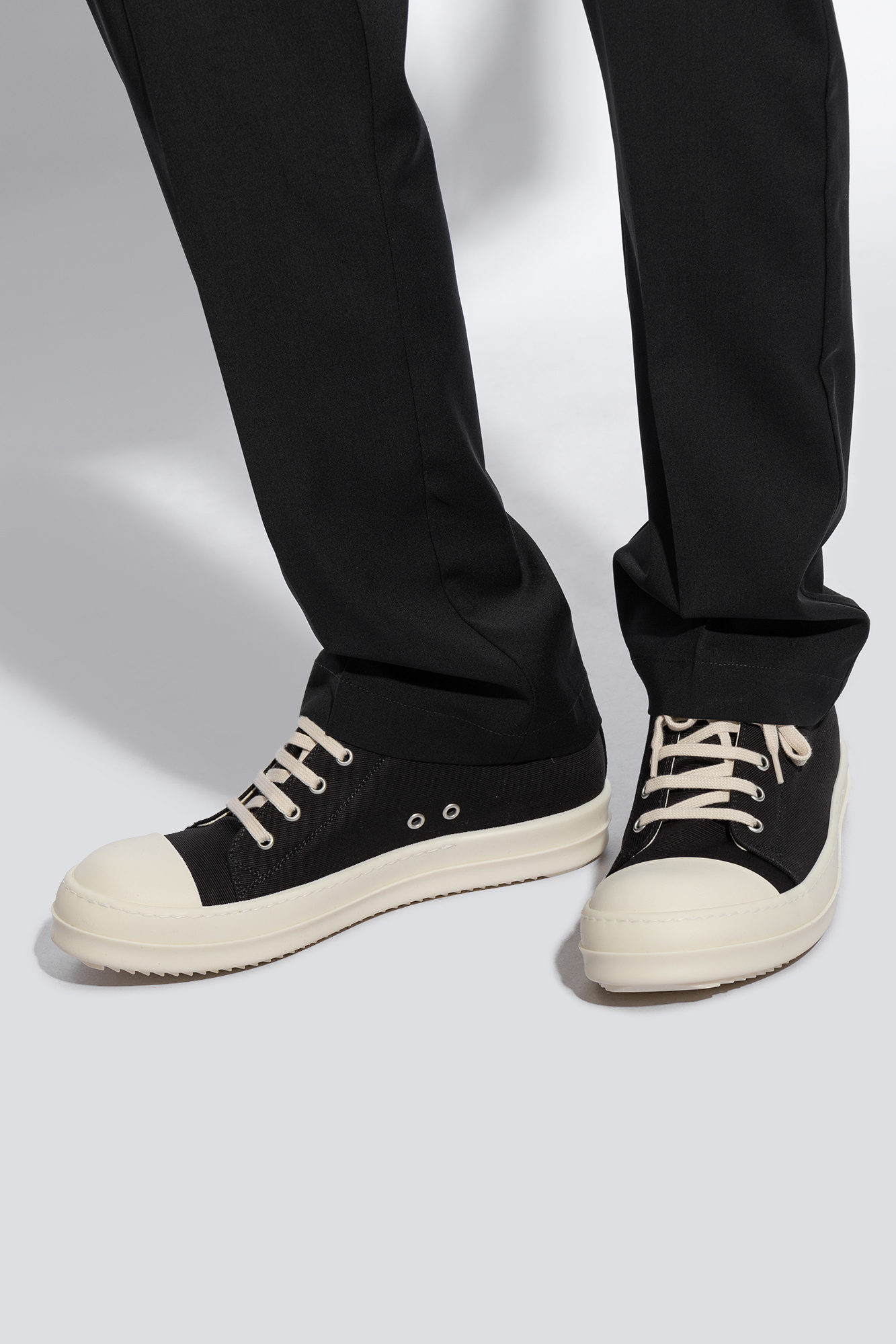 Black 'Lido Low' sneakers Rick Owens DRKSHDW - Womens Boots